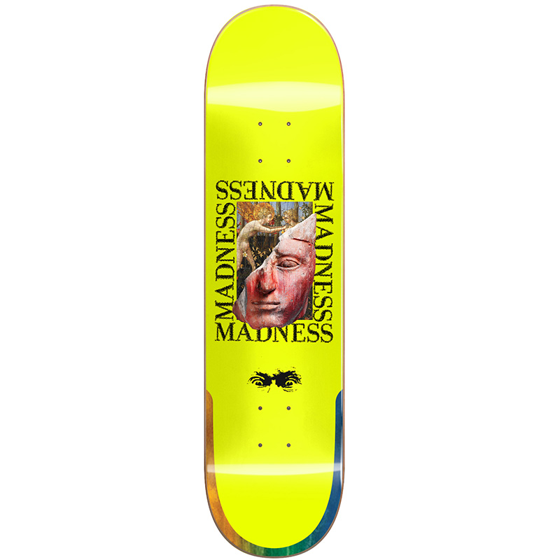 Madness Labotomy R7 Skateboard Deck Neon Yellow 8.5