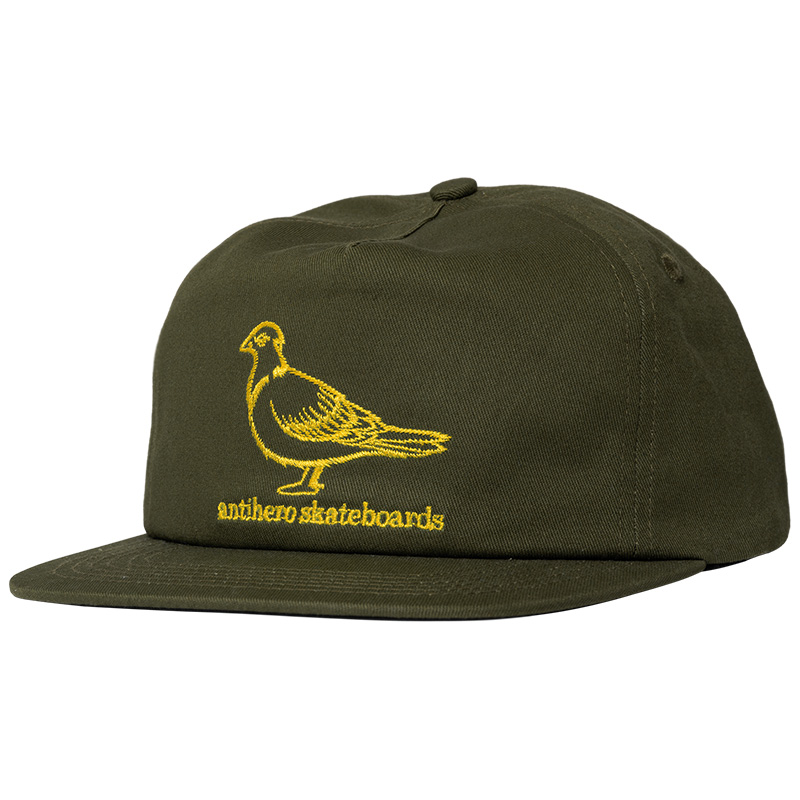 Anti Hero Basic Pigeon Snapback Cap Olive Orange One Size 1129913 One size