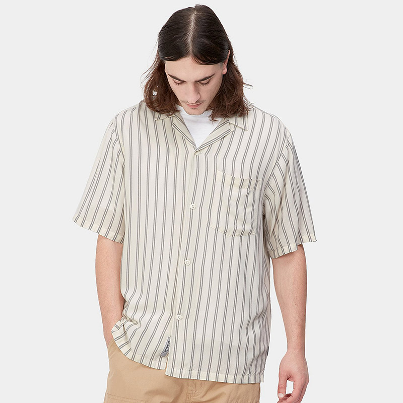 Carhartt WIP Reyes Stripe Shirt Wax/Black Carhartt WIP Reyes Stripe Shirt Wax/Black