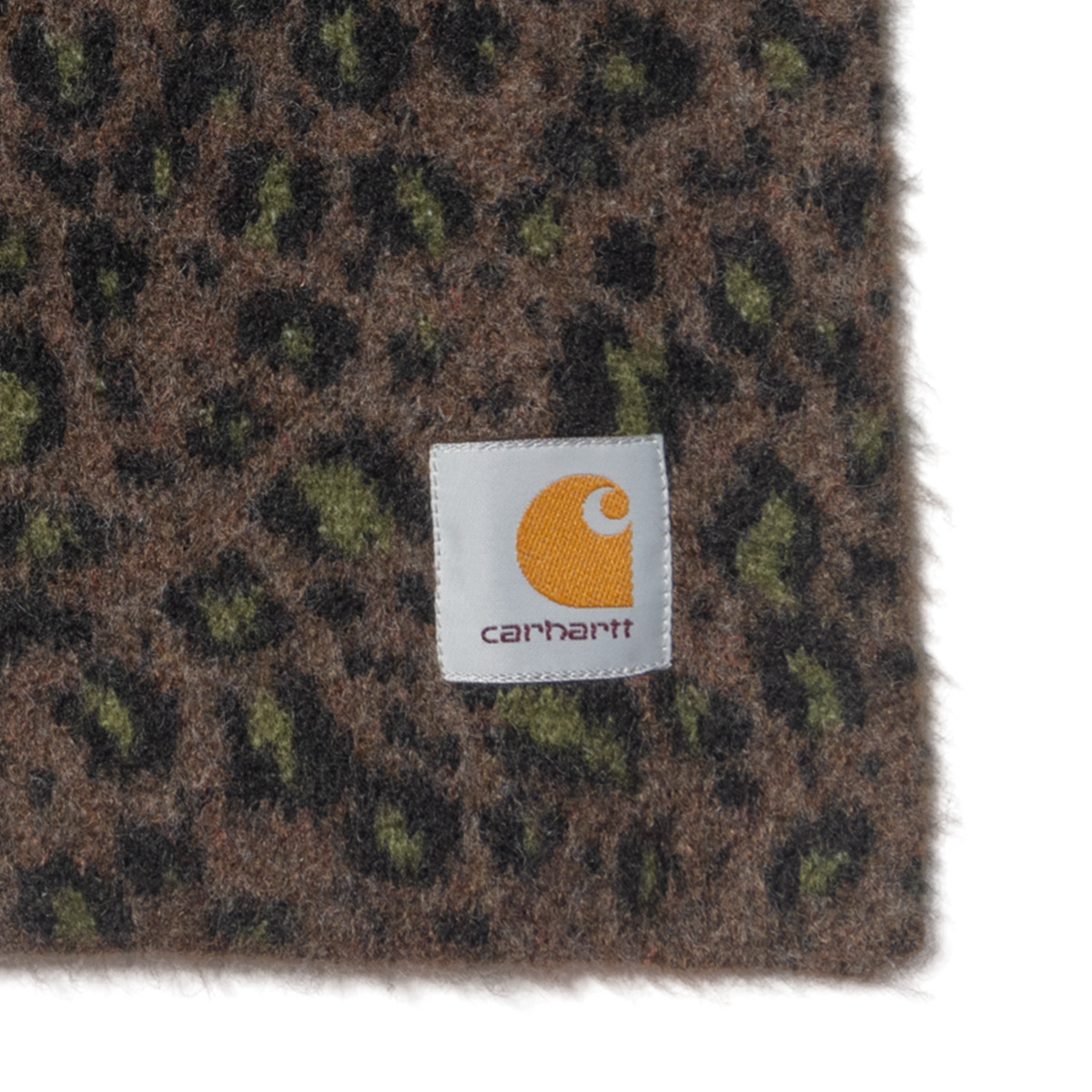 Carhartt WIP Palmer Scarf Camo Leo Jacquard Tamarind