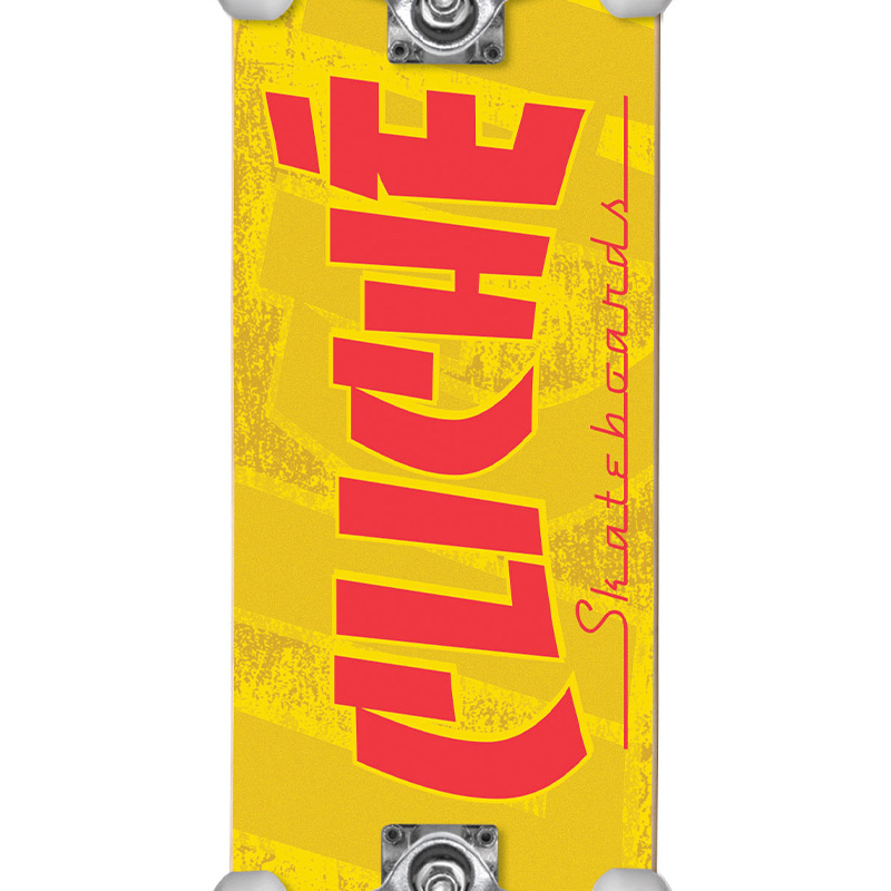 Cliché Banco FP Complete Skateboard Yellow 7.5