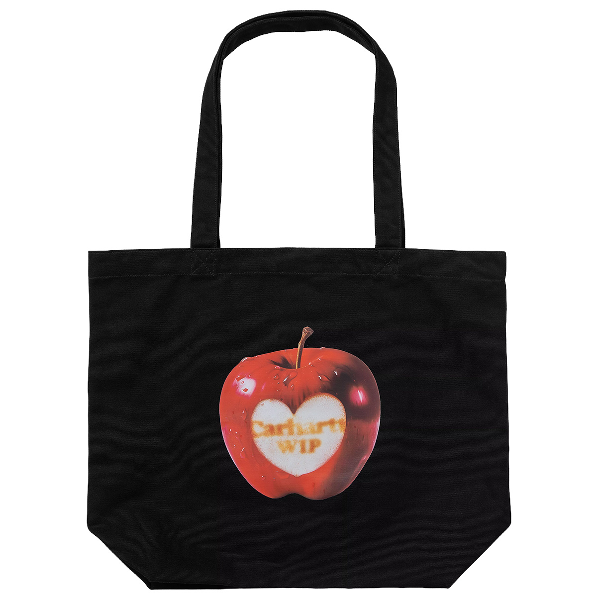 Carhartt WIP Canvas Graphic Tote Bag Spoiled Print Black