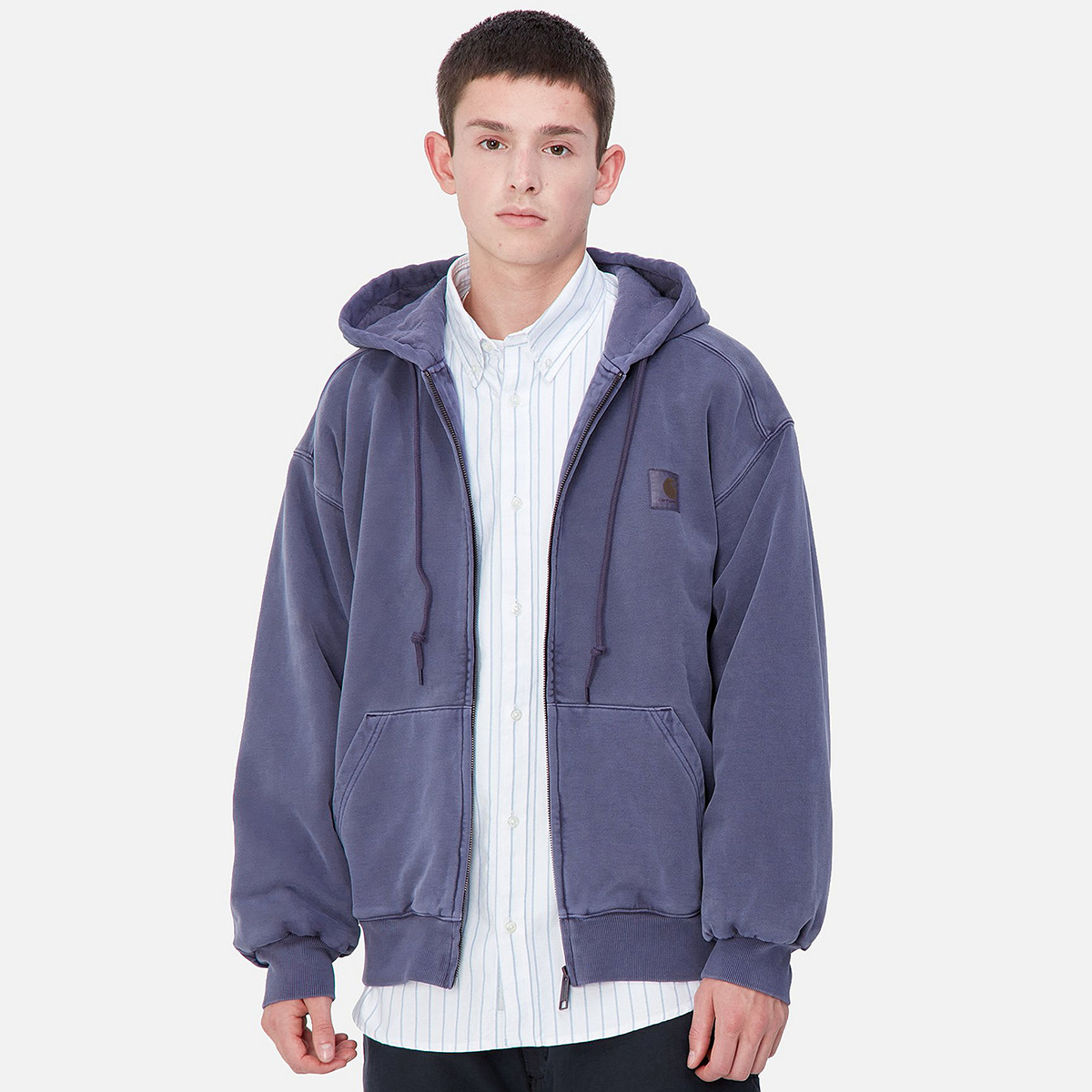 Carhartt WIP Hooded Vista Jacket Aura Garment Dyed Carhartt WIP Hooded Vista Jacket Aura Garment Dyed