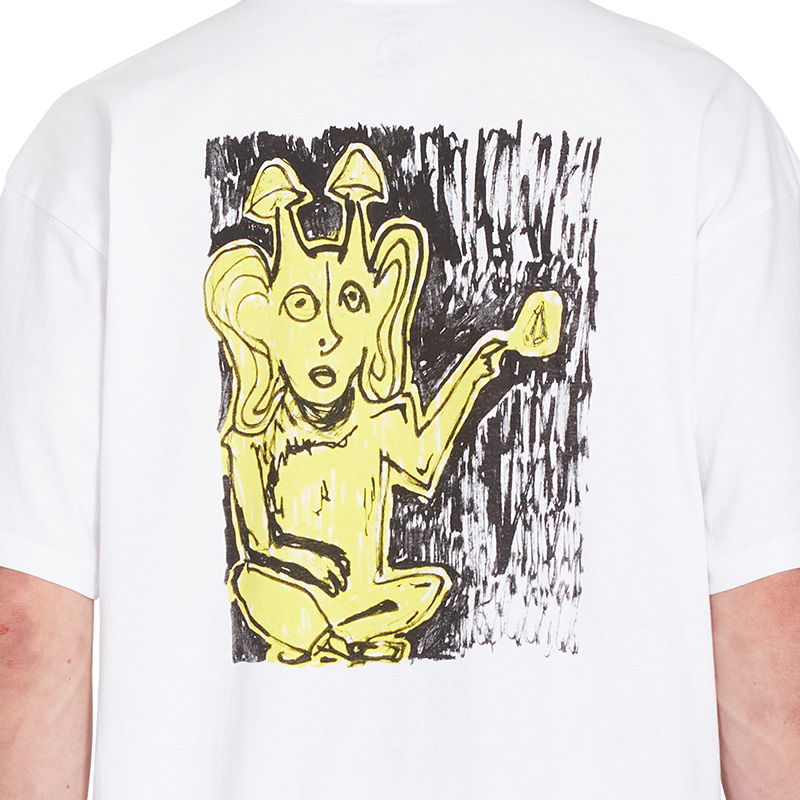 Volcom Balister Lse T-Shirt White Volcom Balister Lse T-Shirt White