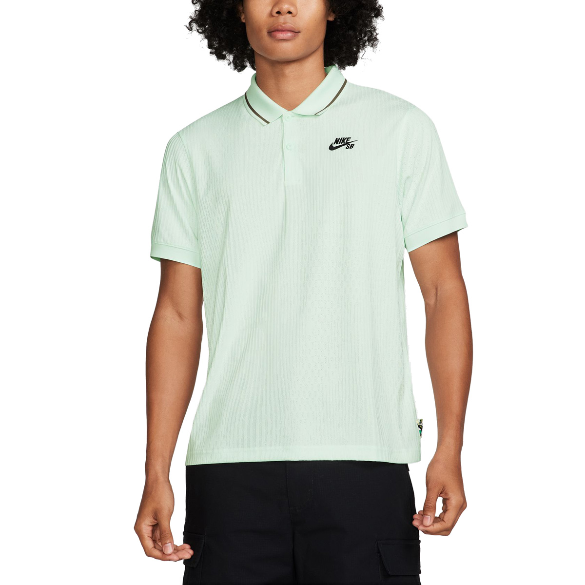 Nike SB Agnostic DFADV Polo Shirt Barely Green/Black Nike SB Agnostic DFADV Polo Shirt Barely Green/Black