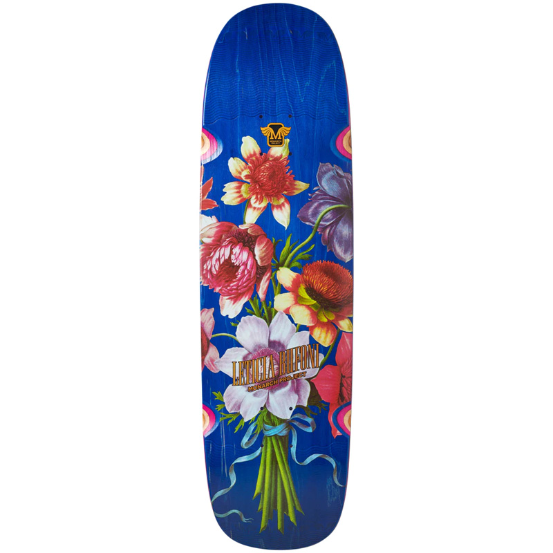Monarch Project Leticia Botanic Squared R7 Skateboard Deck Blue 8.75