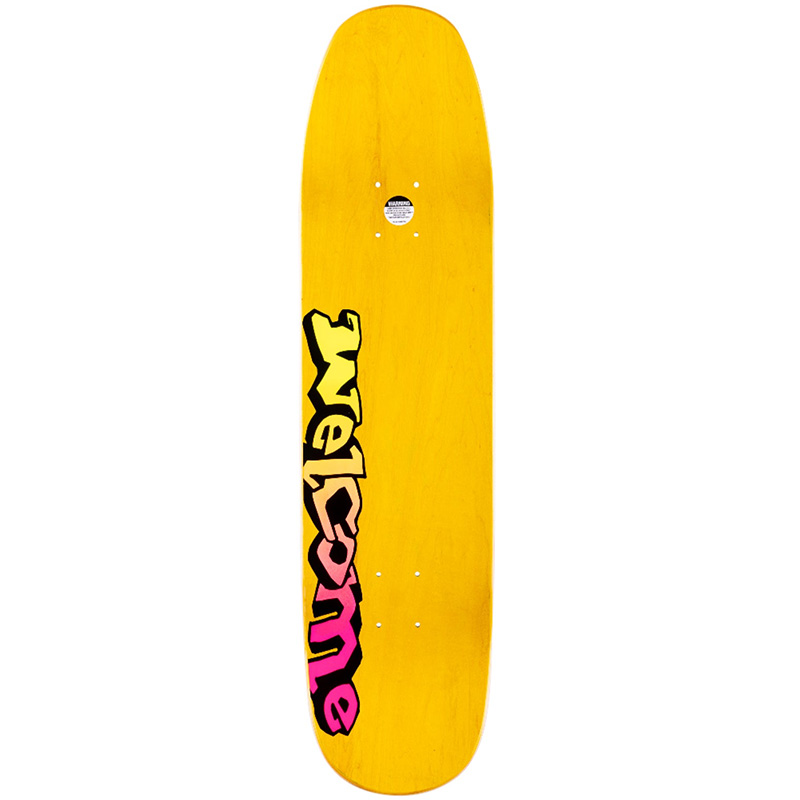Welcome Cheetah On Son of Moontrimmer Skateboard Deck Black/Surf Fade 8.25