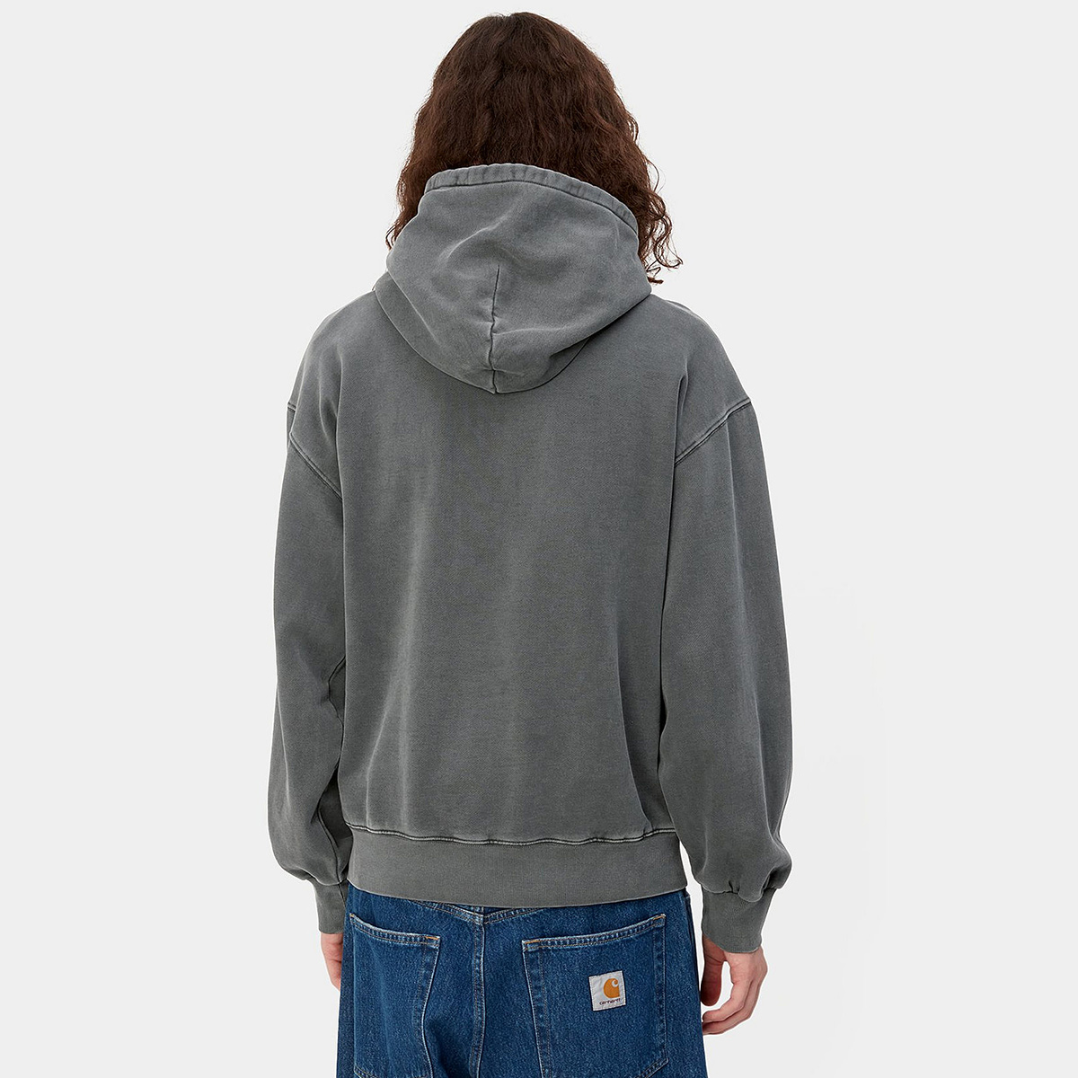 Carhartt WIP Hooded Vista Sweater Graphite Garment Dyed Carhartt WIP Hooded Vista Sweater Graphite Garment Dyed