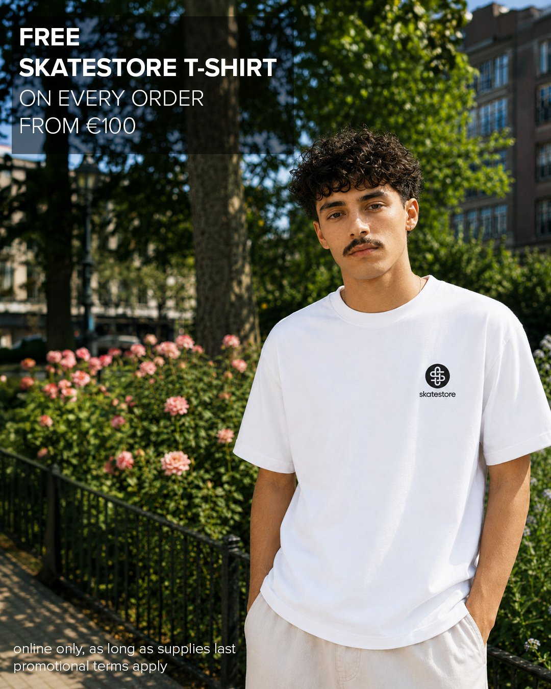 Free Skatestore T-shirt on orders from €100