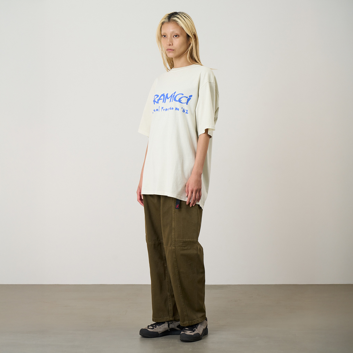 Gramicci Freedom T-Shirt Pigment Dyed Natural Pigment