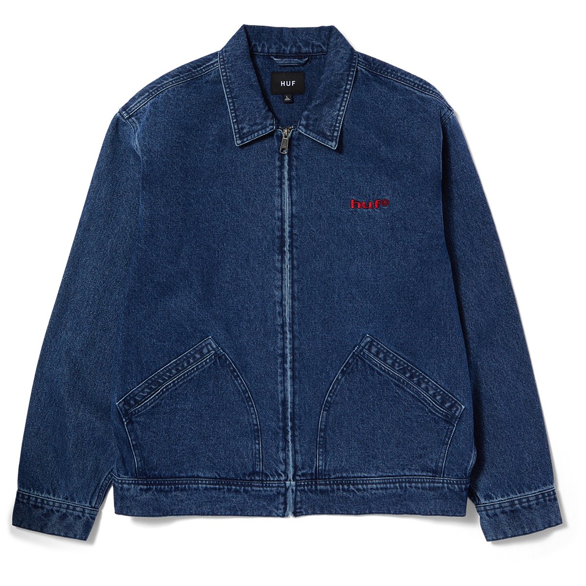 HUF Beware Work Jacket Blue HUF Beware Work Jacket Blue