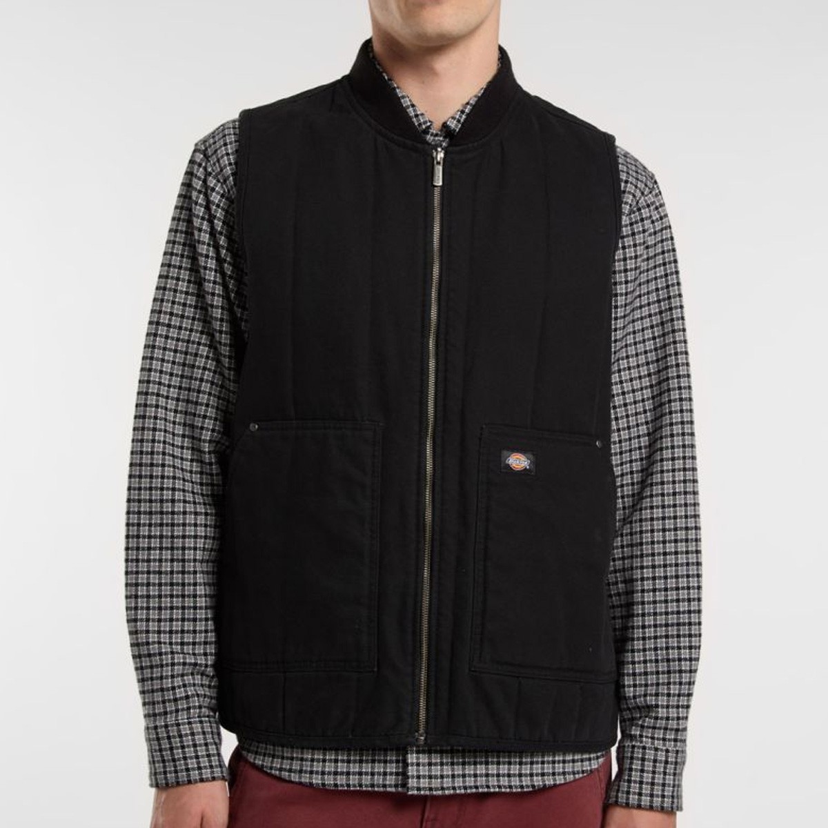 Dickies Quilted Canvas Vest Black Dickies Quilted Canvas Vest Black