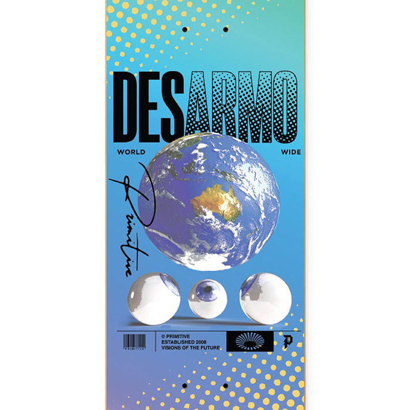 Primitive Desarmo Vision Skateboard Deck 8.38