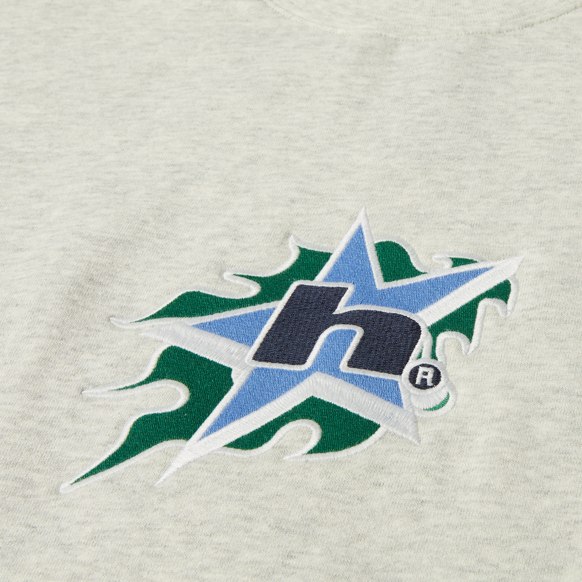 HUF H Bit Crewneck Sweater Ash