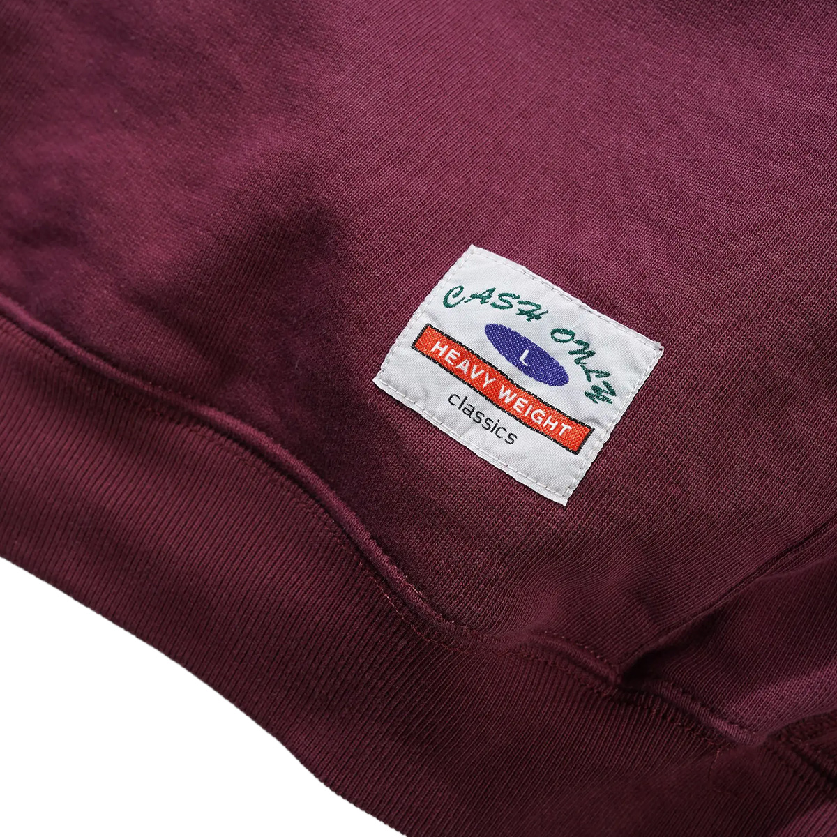 Cash Only Heavy-Weight Hooded Sweater Berry