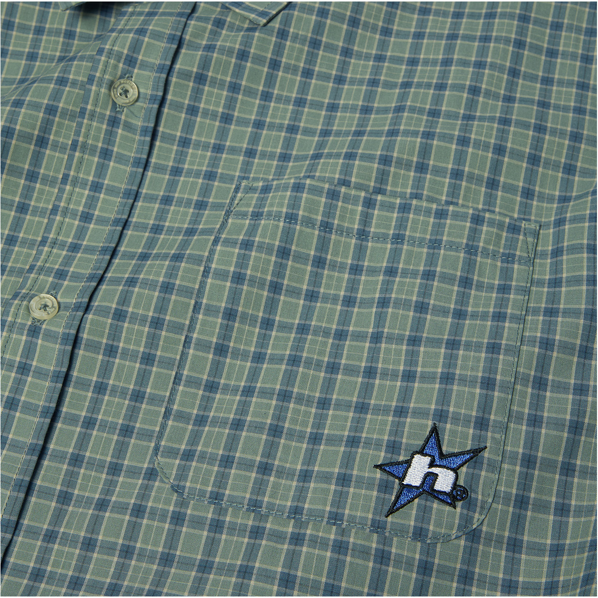 HUF H Star Plaid Shirt Marine