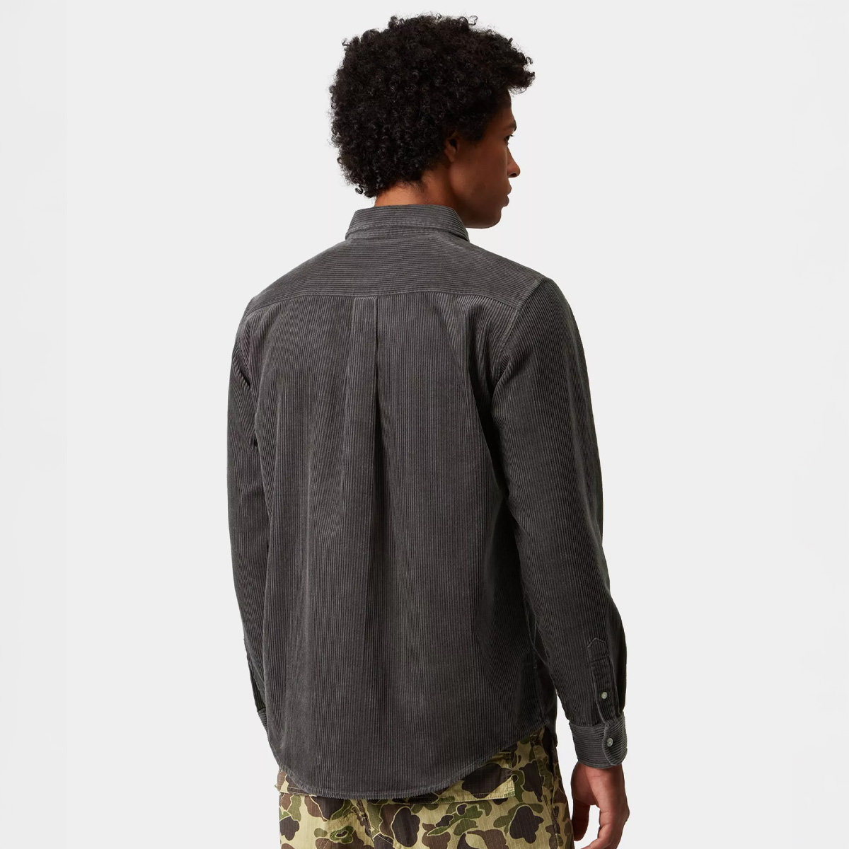 Carhartt WIP Madison Cord Longsleeve Shirt Graphite/Graphite Carhartt WIP Madison Cord Longsleeve Shirt Graphite/Graphite