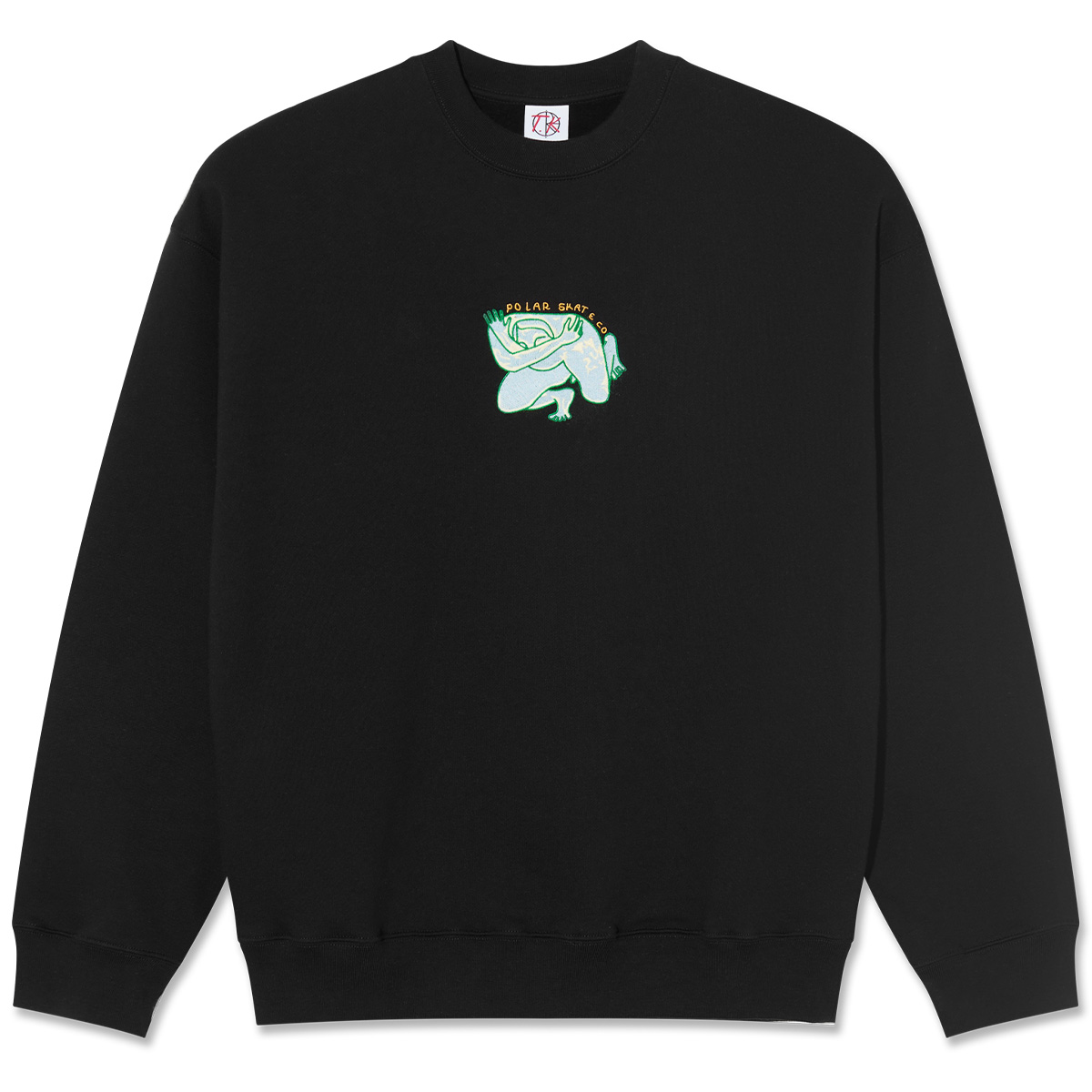 Polar Dave Shy Bow Crewneck Sweaters Black Polar Dave Shy Bow Crewneck Sweaters Black