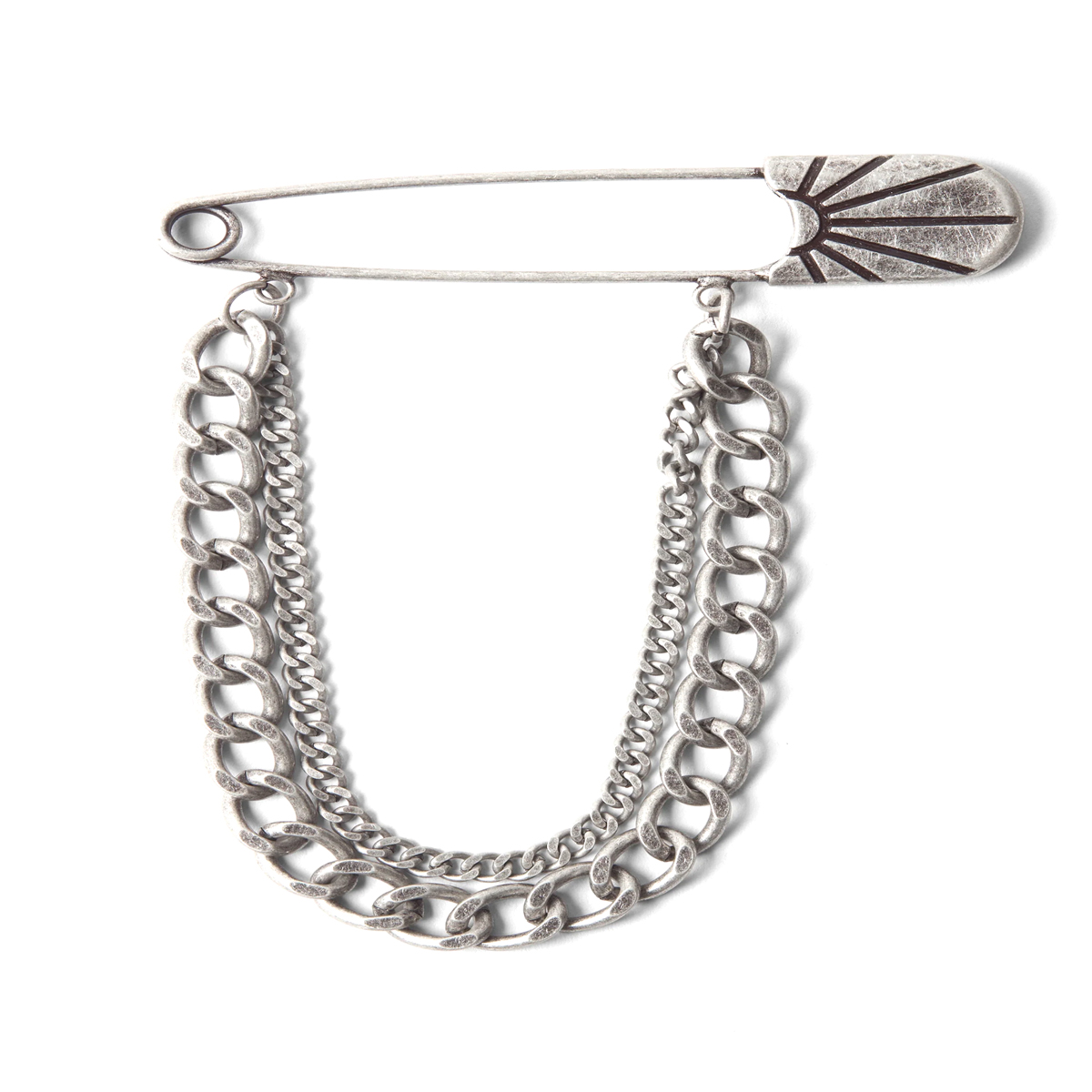 Rassvet Brooch Metal Antique Silver