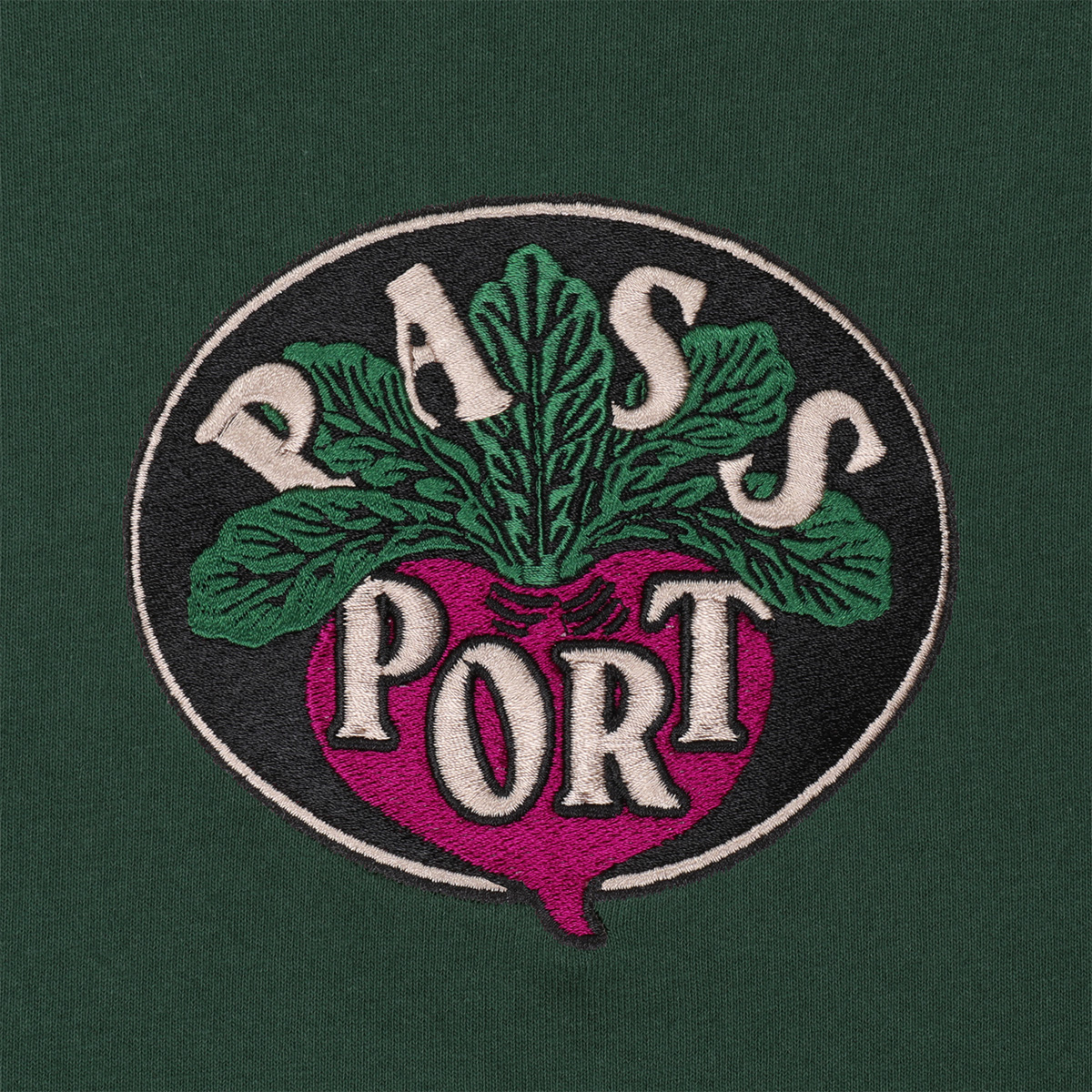 Pass Port Radish T-shirt Forest Green Pass Port Radish T-shirt Forest Green