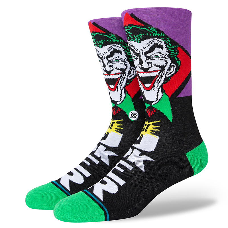 Stance Joker Comic Socks Black Stance Joker Comic Socks Black