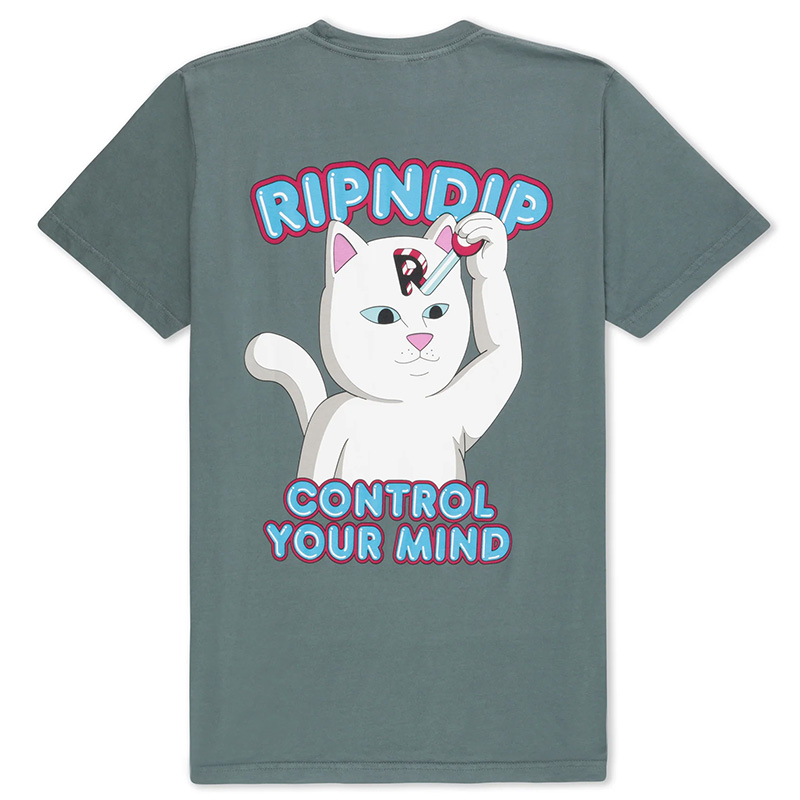RIPNDIP Control Your Mind T-Shirt Charcoal