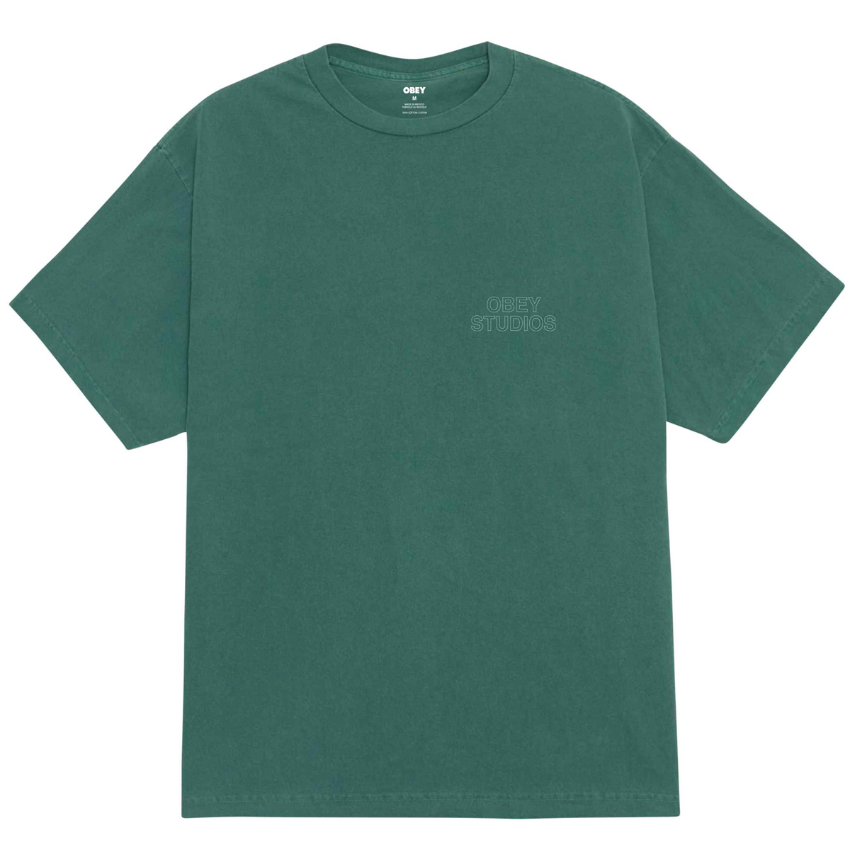 Obey Studios Outline T-Shirt Pigment Rainforest