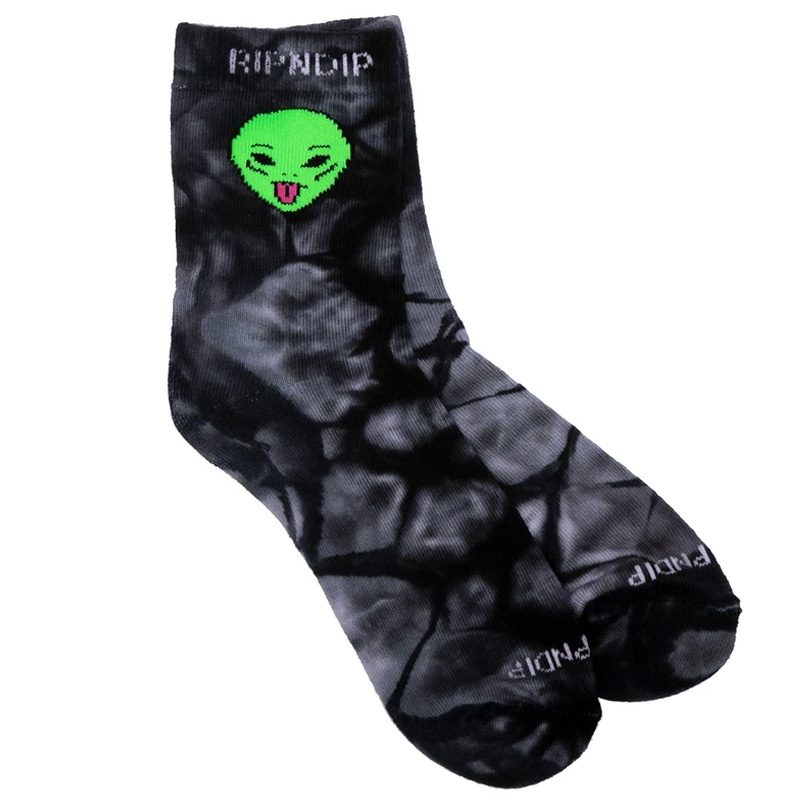 RIPNDIP We Out Here Mid Socks Black