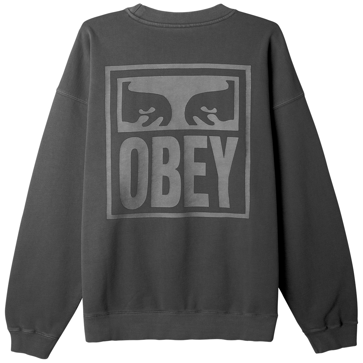 Obey Eyes Icon Extra Heavy Crewneck Sweater Pigment Pirate Black L 1132759 L