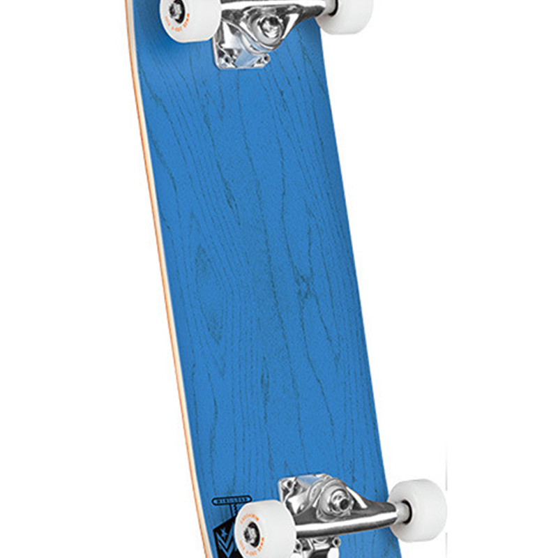 Mini Logo Chevron Detonator 15 Birch Complete Skateboard Dyed Shape 291 Blue 7.75