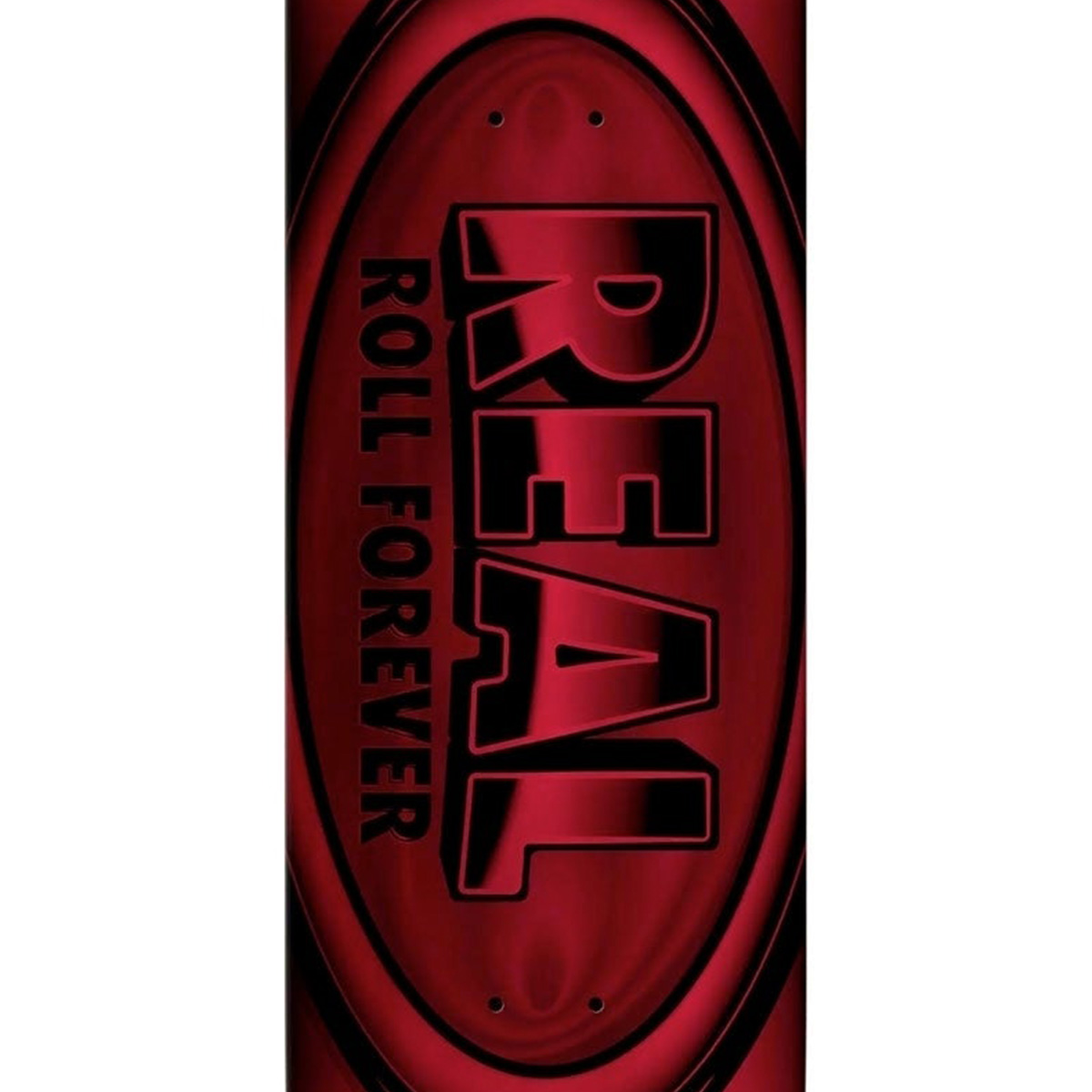 Real DBX Oval Skateboard Deck Red Foil 8.38