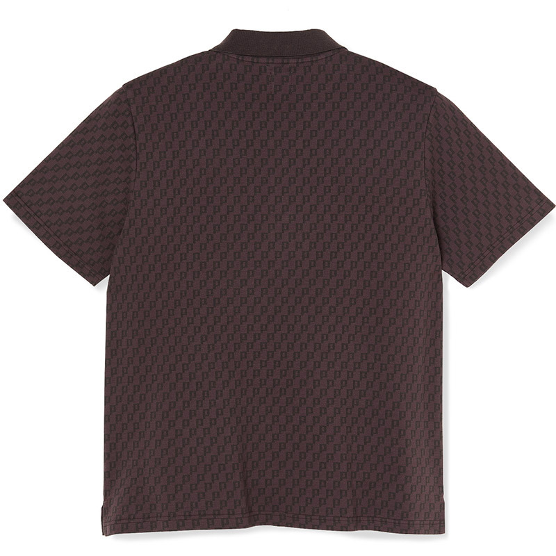 Polar Zip Polo Shirt Bordeaux