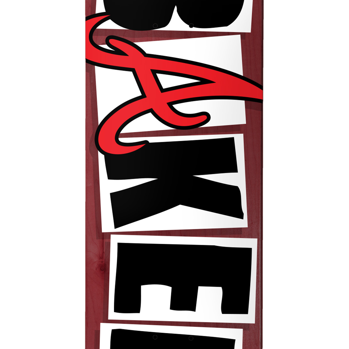 Baker Andrew Reynolds Icon ATL Skateboard Deck Burgundy 8.25