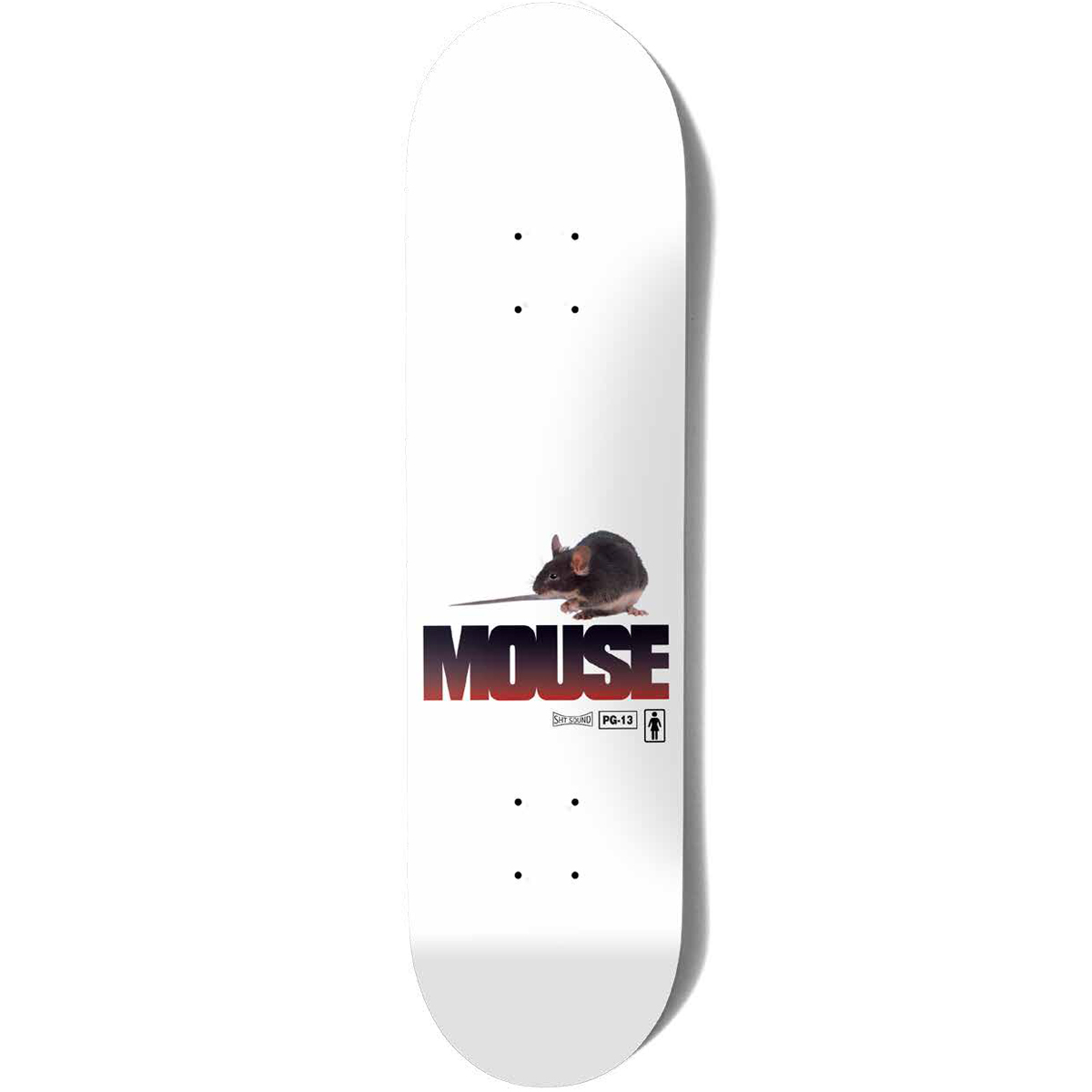 Girl Carroll Mouse One Off Skateboard Deck 8.375