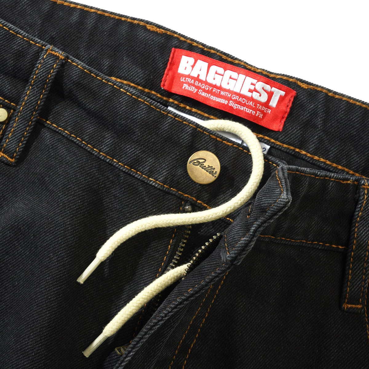 Butter Goods Santosuosso Denim Jeans Washed Black Butter Goods Santosuosso Denim Jeans Washed Black