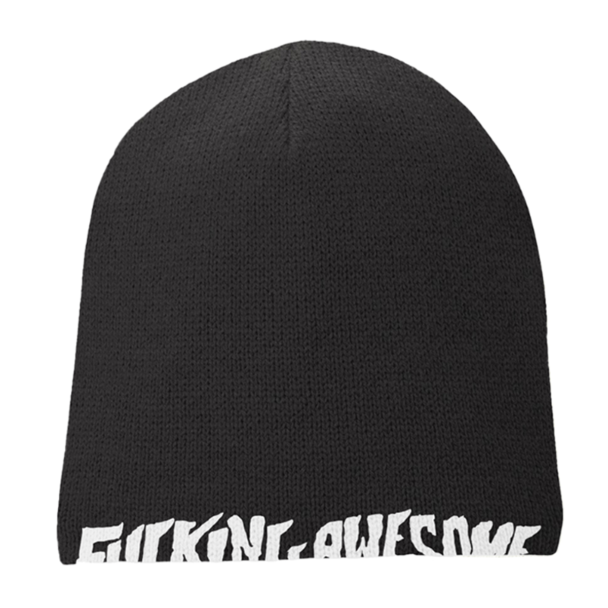 Fucking Awesome Reversible Skully Beanie Black/White