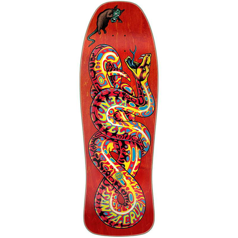 Santa Cruz Kendall Snake Reissue Skateboard Deck Red 9.975