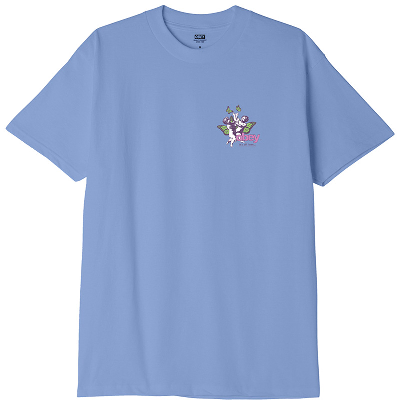 Obey It's All love T-Shirt Digital Violet Obey It's All love T-Shirt Digital Violet