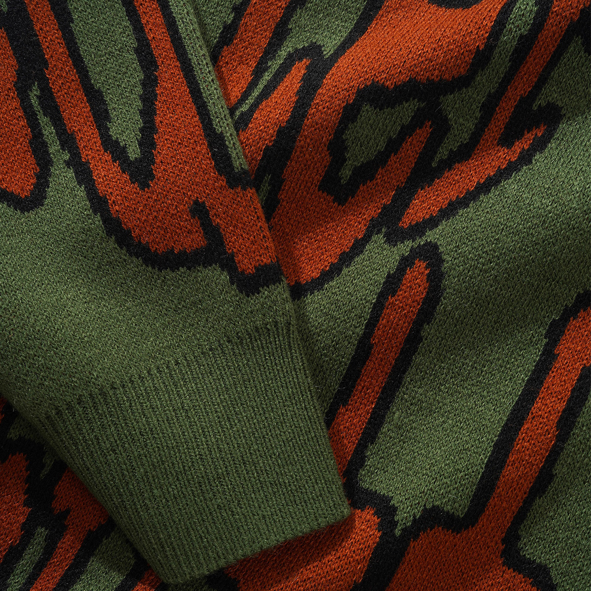 Butter Goods Frenzy Knit Sweater Fatigue Butter Goods Frenzy Knit Sweater Fatigue