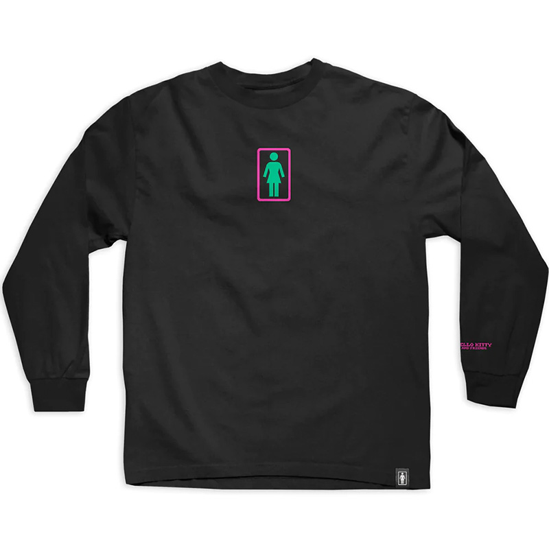 Girl Kawaii Arcade Friends Longsleeve T-shirt Black