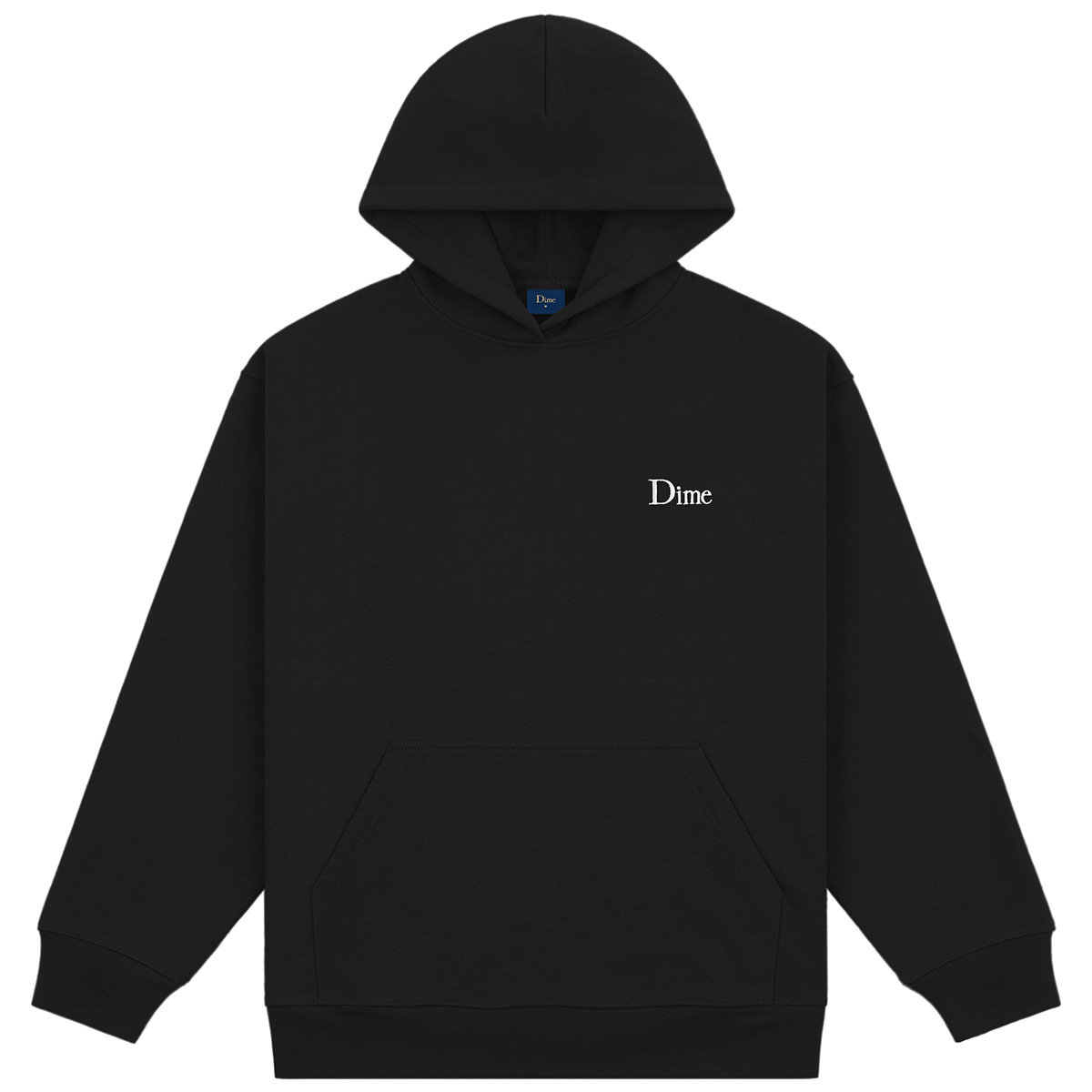 Dime Classic Small Logo Hoodie Black | Skatestore