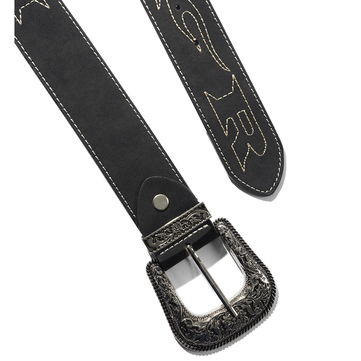 Butter Goods Flame Stitch Belt Black