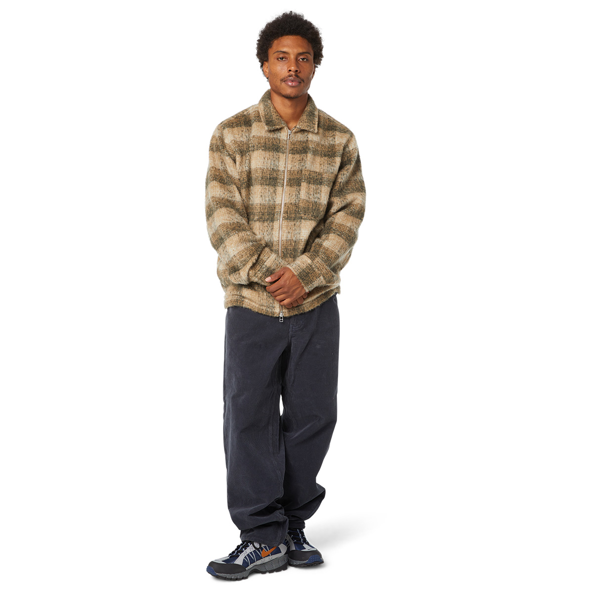 HUF Megablast Plaid Jacket Desert