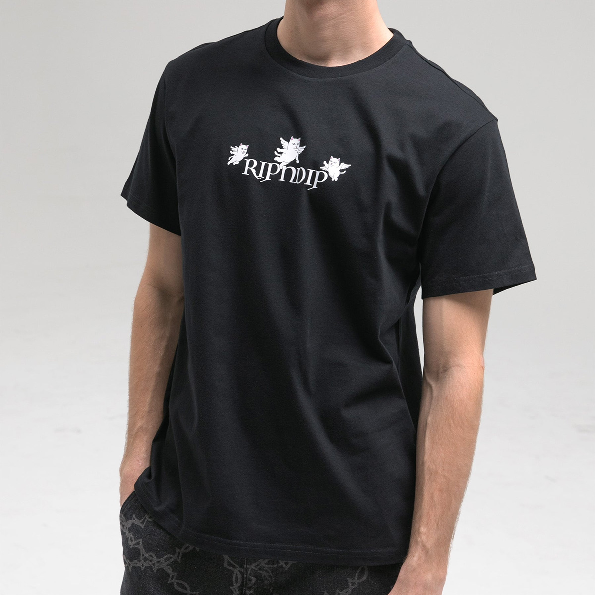 RIPNDIP Rise N Grind T-Shirt Black RIPNDIP Rise N Grind T-Shirt Black