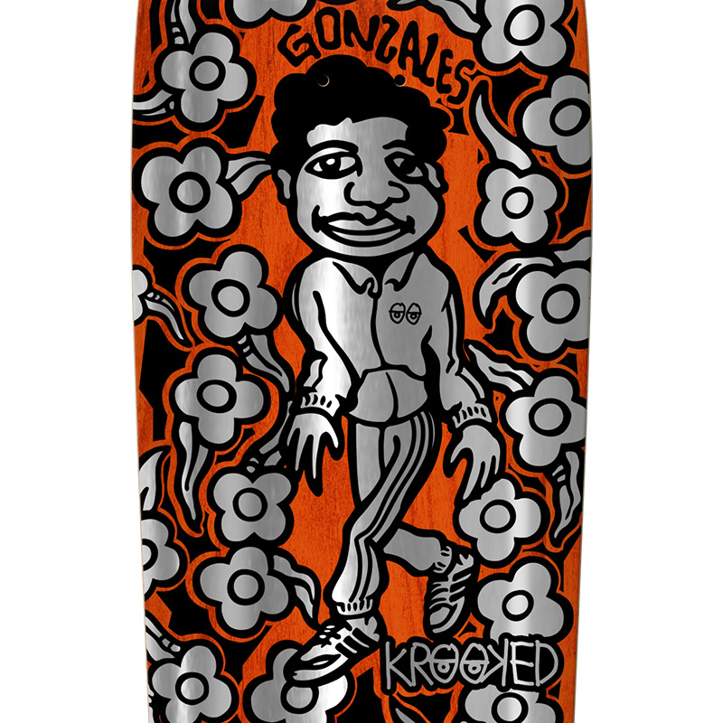 Krooked Gonz Sweatpants Skateboard Deck Foil 9.81 | Skatestore