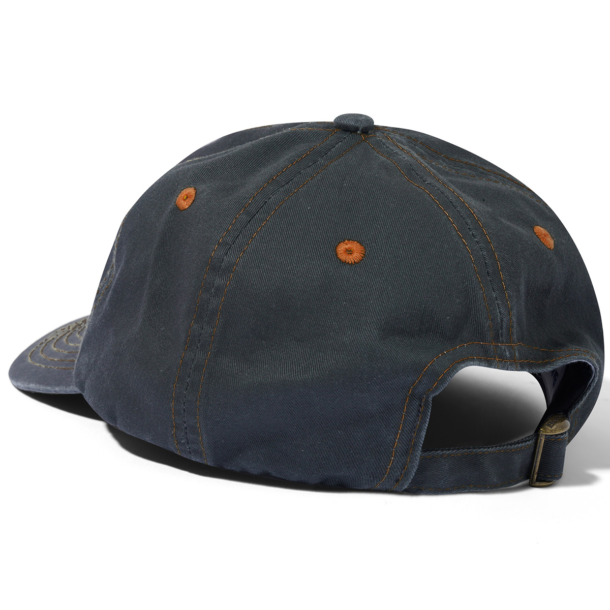 Butter Goods Rounded Logo 6 Panel Cap Black Butter Goods Rounded Logo 6 Panel Cap Black