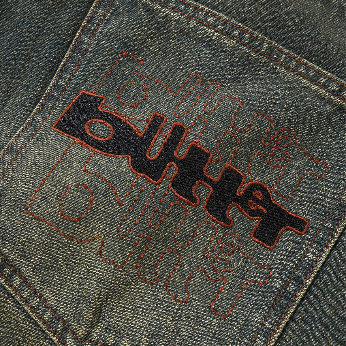 Butter Goods Warped Denim Jeans Dirty Wash Indigo Butter Goods Warped Denim Jeans Dirty Wash Indigo