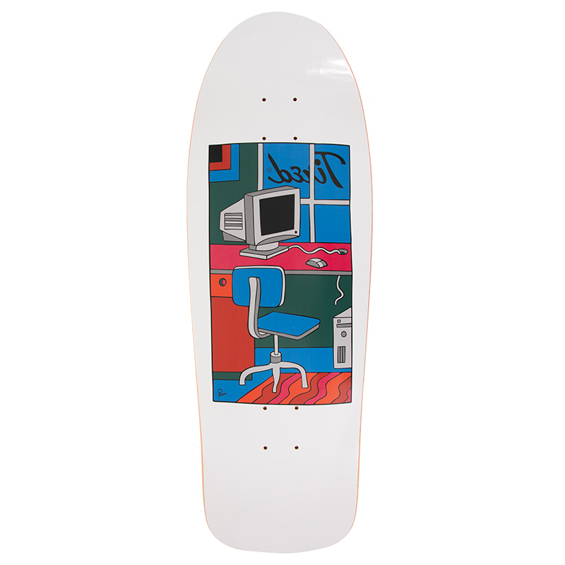 Tired Workstation Skateboard Deck 1989