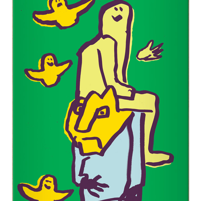 Krooked Rodrigo TX Guest Skateboard Deck Green 8.06 Krooked Rodrigo TX Guest Skateboard Deck Green 8.06