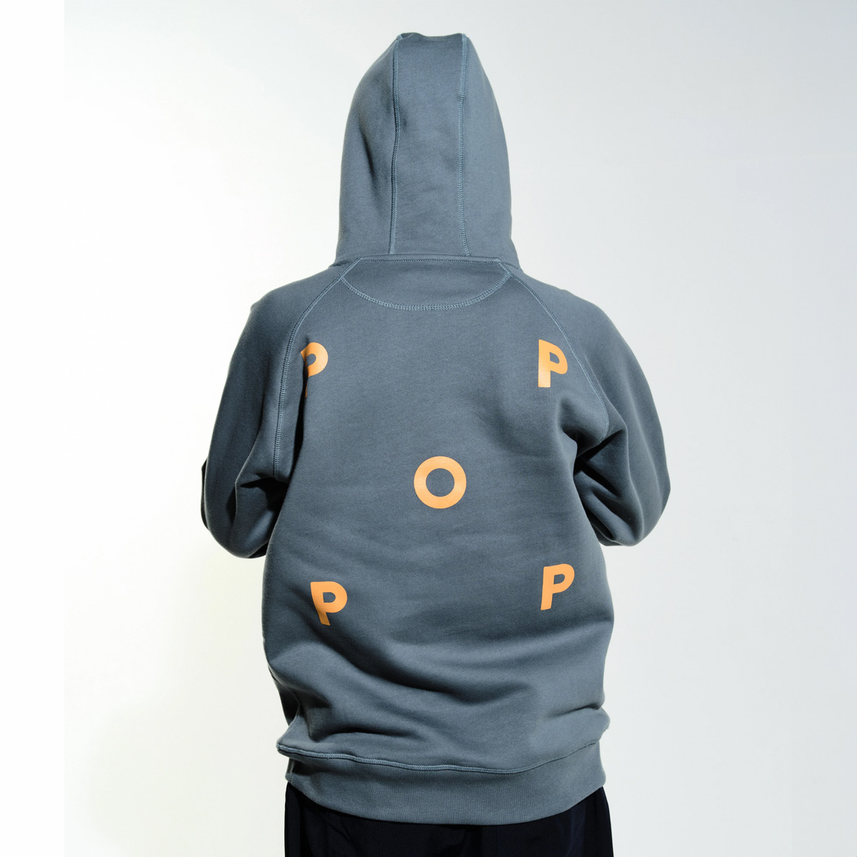 POP Logo Hooded Sweater Stormy Sea POP Logo Hooded Sweater Stormy Sea